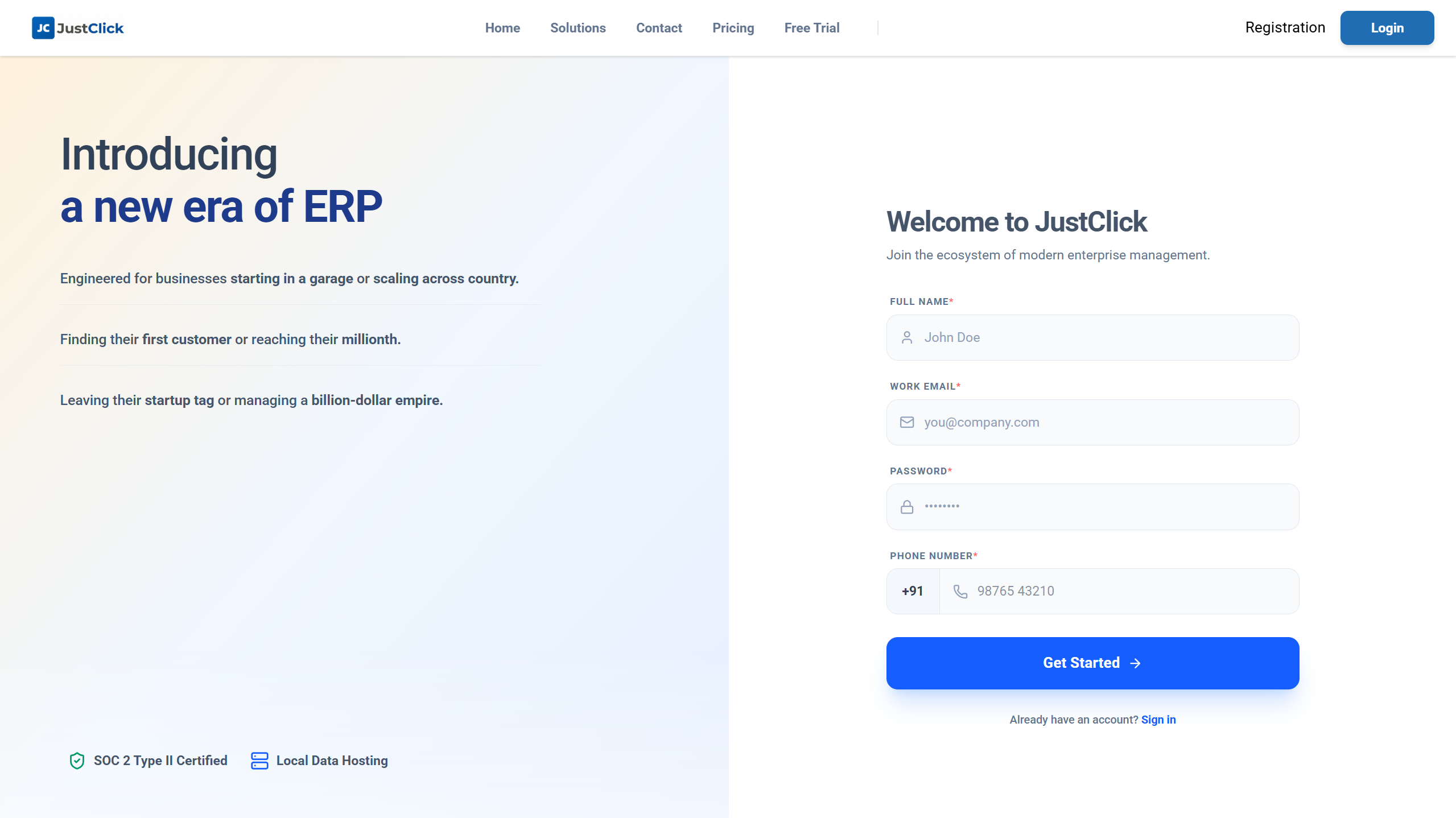 Register Your Account