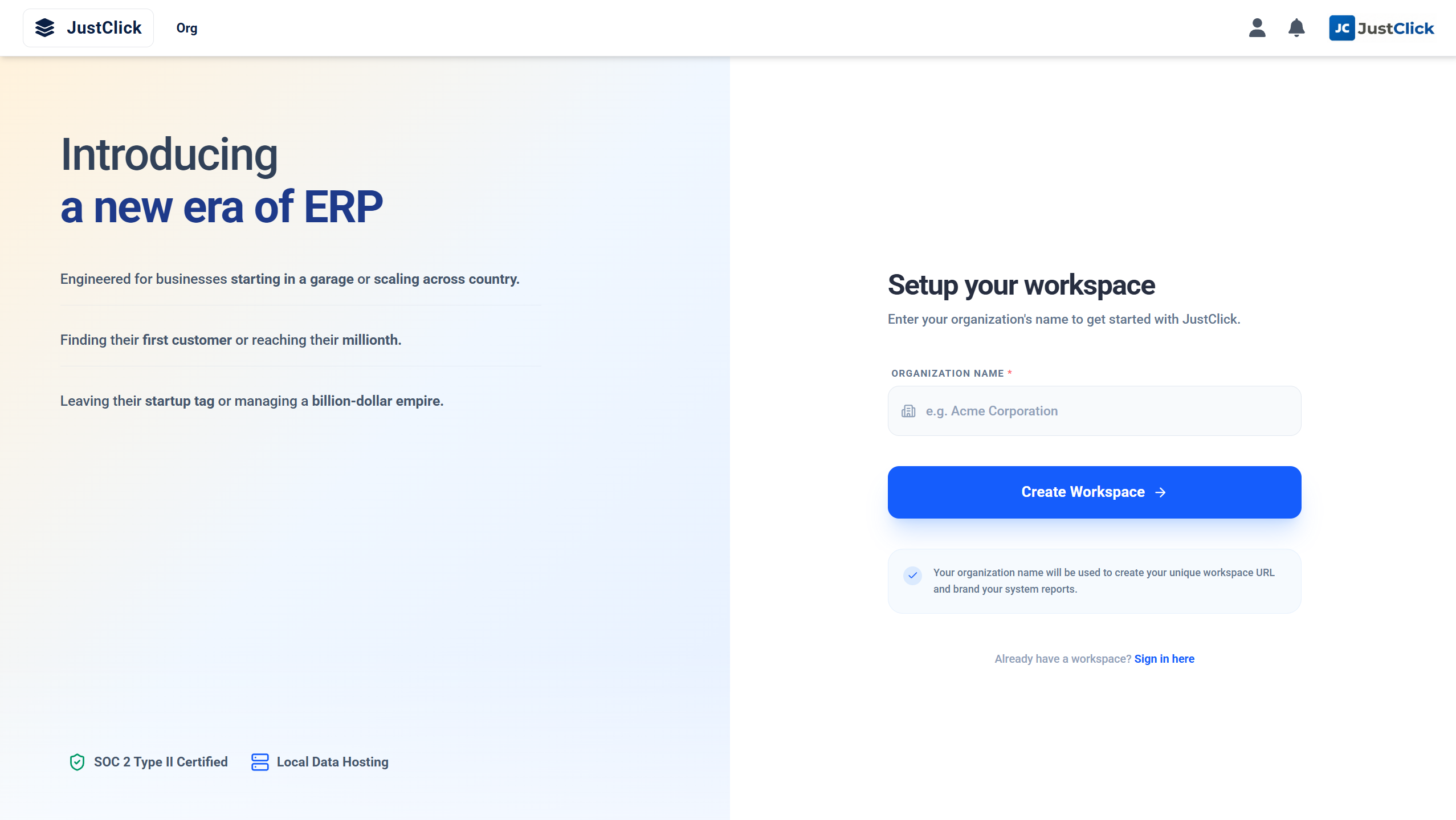 Set Up Your Organization